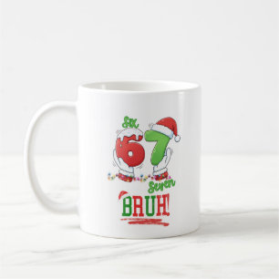 Café Caneca de Natal para Adolescente Meme Six Seven