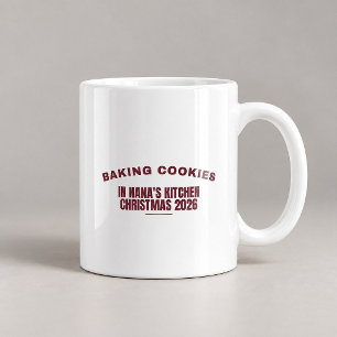 Café Caneca de Natal para Cozinhar Biscoitos na Cozinha