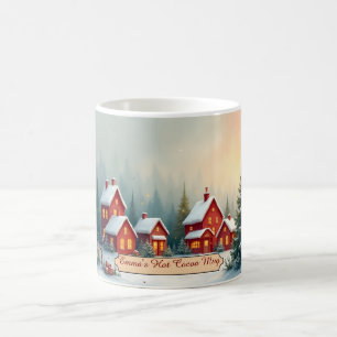 Café Caneca de Natal Personalizada com Desejos de Boas 