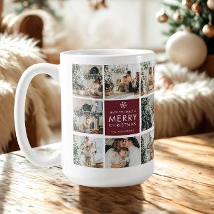 Café Caneca de Natal Personalizada com Foto Família P