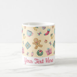 Café Caneca de Natal Personalizada de Biscoito de Gengi