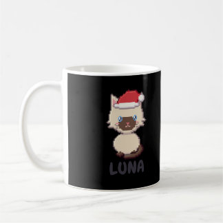 Café Caneca de Natal Personalizada de Gato Siames