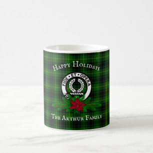 Café Caneca de Natal Personalizável Clan Arthur