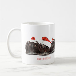 Café Caneca de Natal 'Pronta para o Natal' Sonolento Hi
