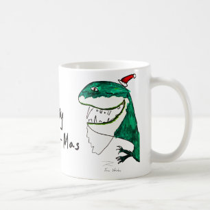 Café Caneca de Natal T-Rex-Mas
