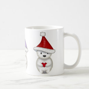 Café Caneca de Natal Ursos Polares Fofinhos