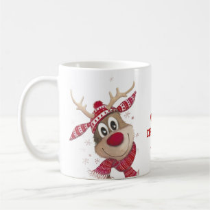 Café Caneca de Natal Vermelho