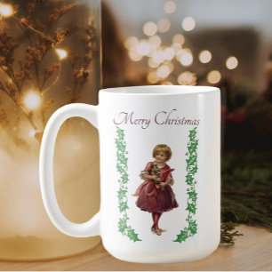 Café Caneca de Natal Vitoriana Vintage