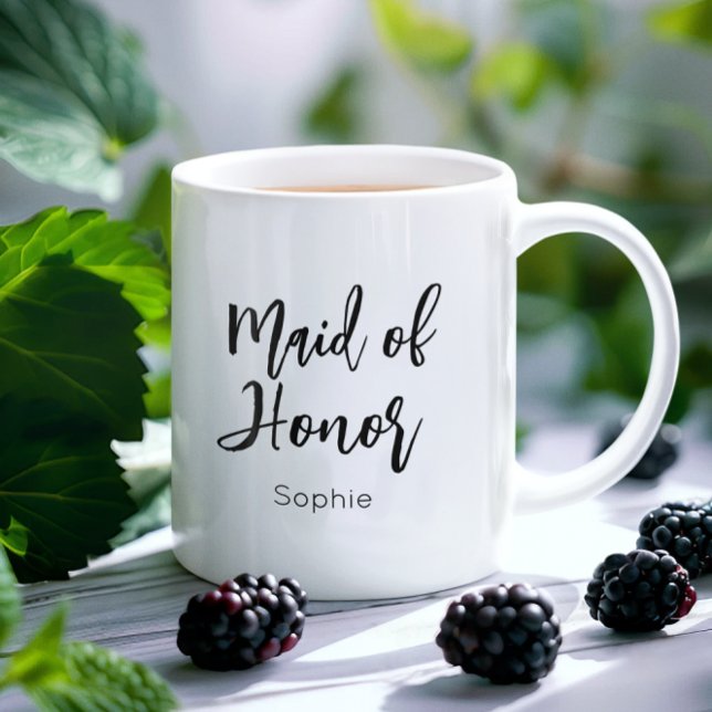 Café Caneca de Noiva Preta e Branca para Casamento (Criador carregado)