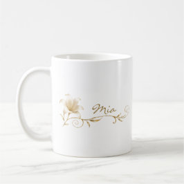 Café Caneca de Nome Lírio Dourado Champanhe Melhor Amig
