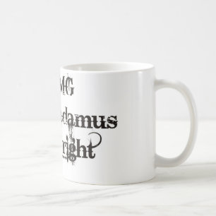 Café Caneca de Nostramadus com a pia batismal legal do