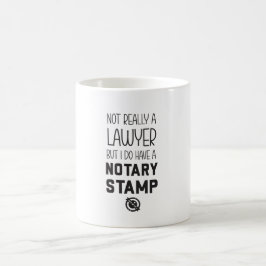 Café Caneca de Notário Público Não Advogado Engraçada