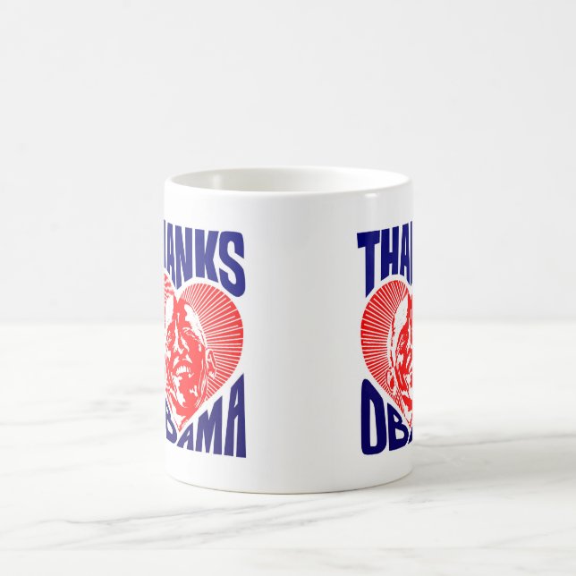 Café Caneca de Obama 2 dos obrigados (Centro)