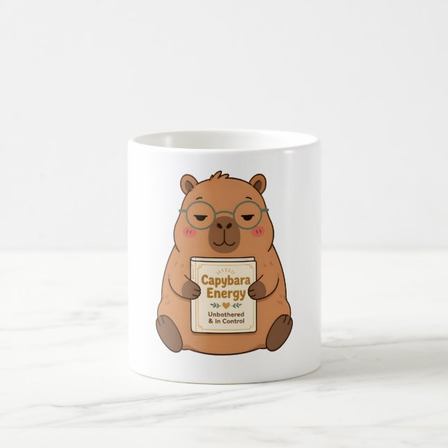Café Caneca de Óculos Energia de Capivara Impassível (Centro)