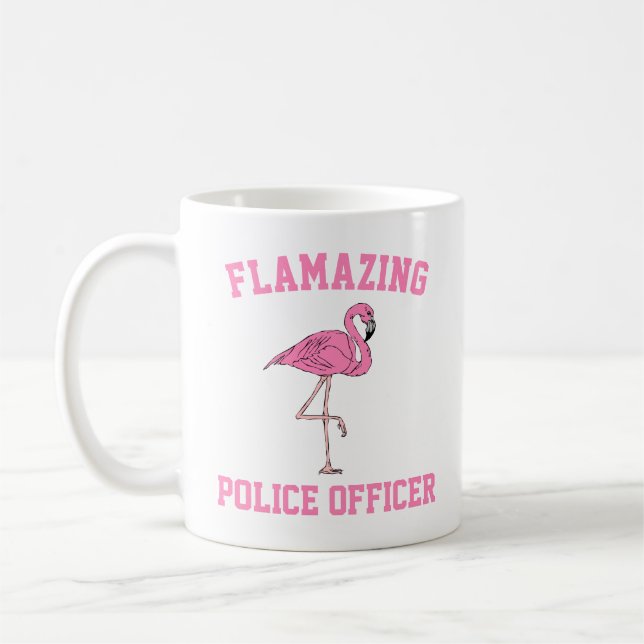 Café Caneca de Oficial de Polícia Flamazing (Esquerda)