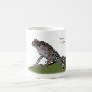 Café Caneca de olhos pretos do sapo da maca