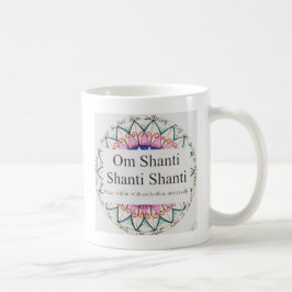 Café Caneca de OM Shanti da ioga