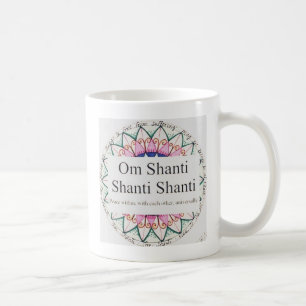 Café Caneca de OM Shanti da ioga