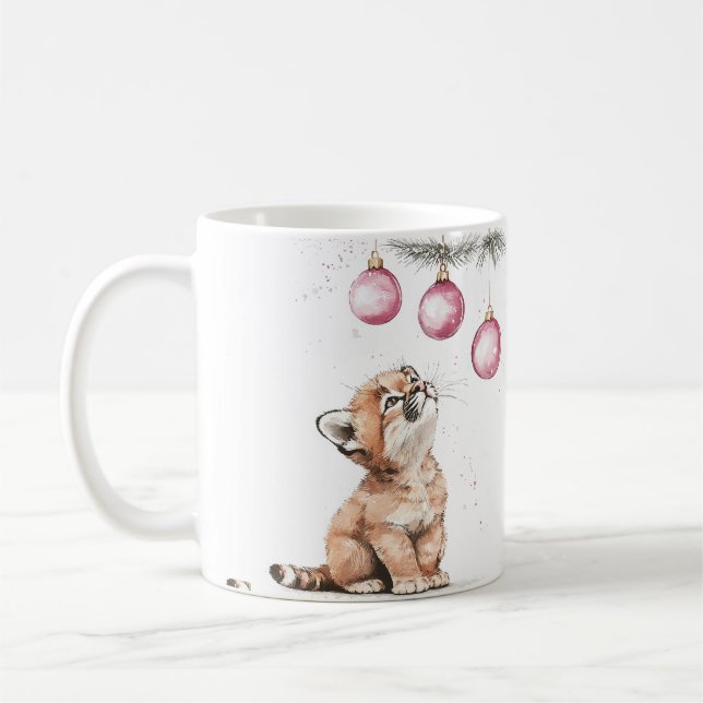 Café Caneca de onça pintada 11oz caneca de cerâmica mat (Esquerda)
