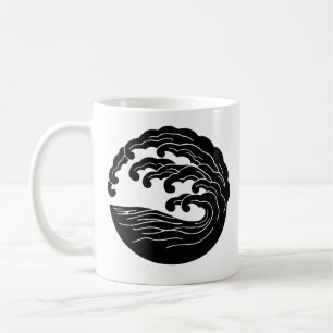 Café Caneca de onda com kanji