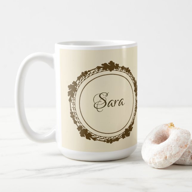 Café Caneca de ouro personalizada (Com Donut)