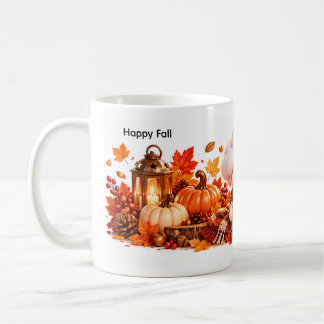 Café Caneca de Outono Editável da Nubi Fofa
