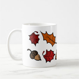 Café Caneca de Outono - Folhas & Bolotas