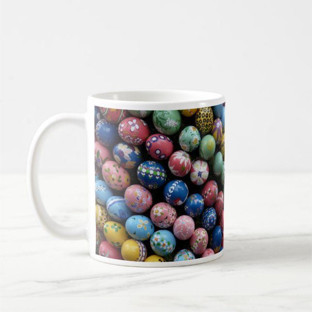 Café Caneca de Ovos de Páscoa pintada manualmente (Esquerda)