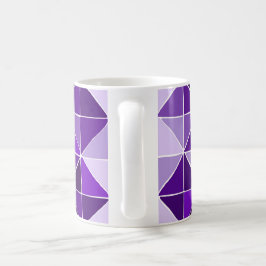 Café caneca de padrão roxa