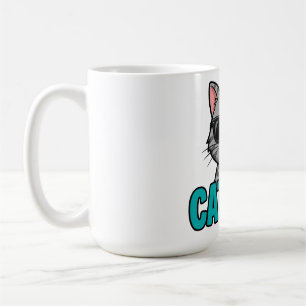 Café Caneca de Pai de Gato Gato Tabby Óculos de Sol