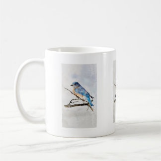 Café Caneca de pássaro azul para fãs da vida selvagem