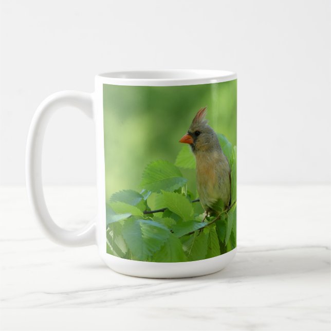 Café Caneca de Pássaro Cardinal (Esquerda)