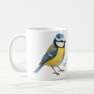 Café Caneca de Pássaro Toutinegra-azul Presente para Am