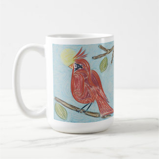 Café Caneca de Pássaro Vermelho Cardinal