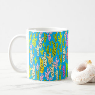 Café Caneca de Pastel Cactos
