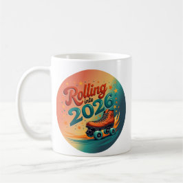 Café Caneca de Patinação Retro para 2026