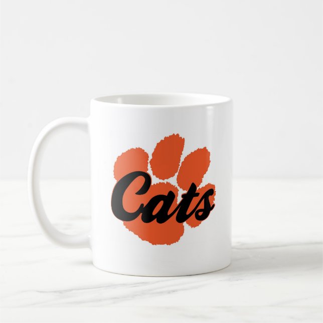 Café Caneca de Pawprint dos Wildcats de LGHS (Esquerda)