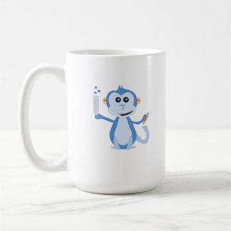 Café Caneca de PeerJ com macaco