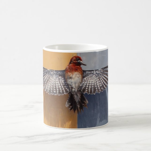 Café Caneca de peito encarnado do Sapsucker (Centro)