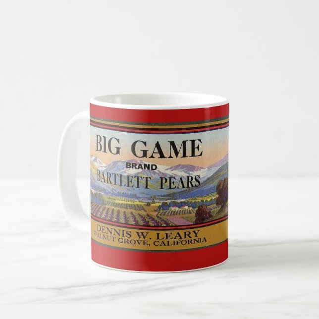 Café Caneca de Peras Bartlett (Frente Esquerda)