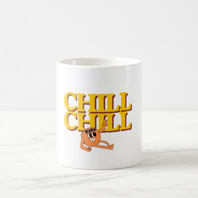 Café Caneca de Personagem de Desenho Retro Chill Chill (Centro)