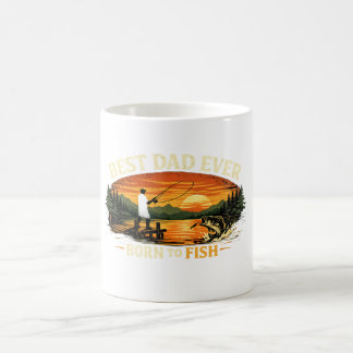 Café Caneca de Pesca do Melhor Pai para Presente do Dia
