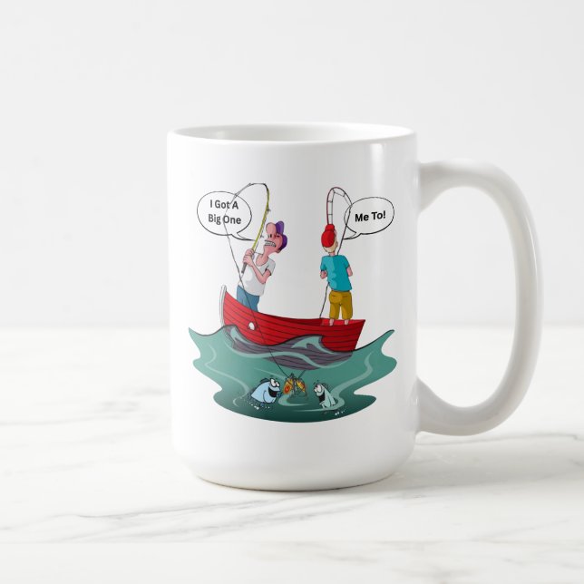Café Caneca de Pesca Engraçada (Direita)