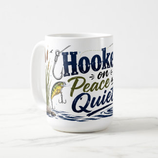 Café Caneca de Pesca Tranquila e Pacífico