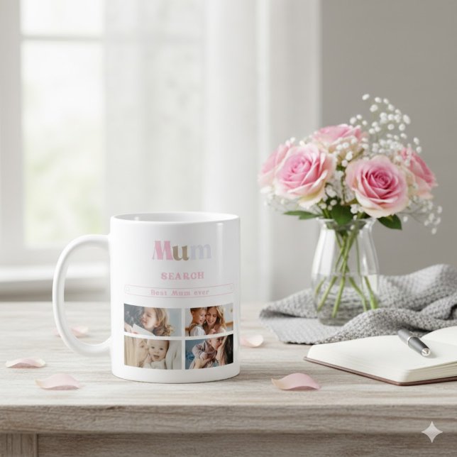 Café Caneca de Pesquisa Personalizada do Google Melhor  (Criador carregado)