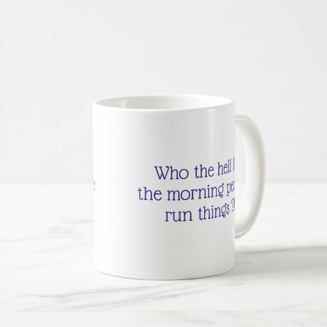 Café Caneca de pessoas da manhã (Frente Esquerda)