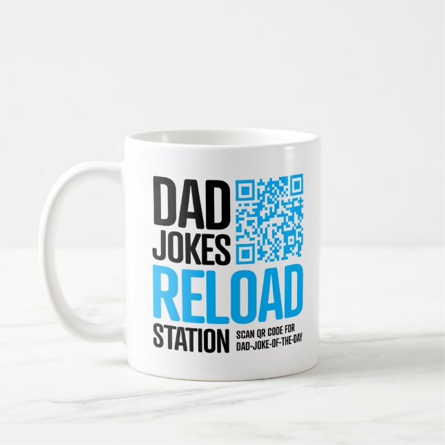 Café Caneca de Piada de Pai com QR Code – Uma Nova Piad (Esquerda)
