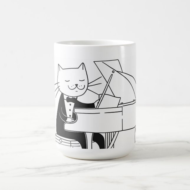 Café Caneca de Piano de Concertos de Gato (Centro)