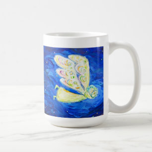 Café Caneca de Pintura de Anjo de Bebê e Guardião