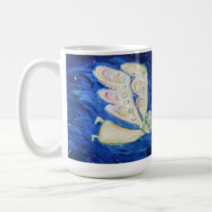 Café Caneca de Pintura de Anjo de Bebê e Guardião